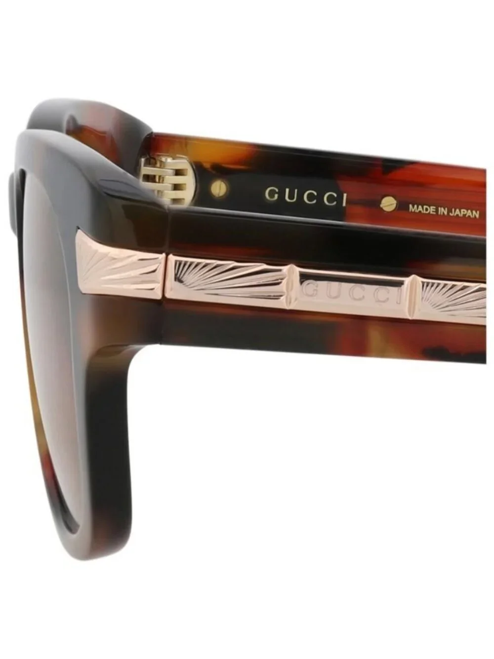 New Gucci Mens Round/Oval Havana Havana Brown Fashion Designer Sunglasses